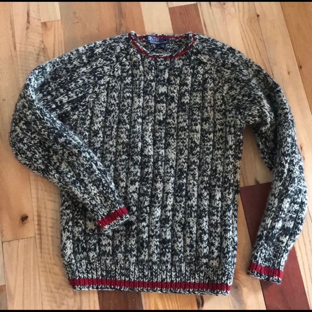 Ralph Lauren Polo Hand Knit Wool Sweater